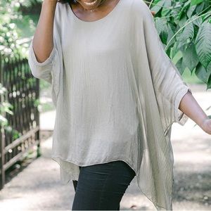 Cobblestone Living Martina Top, fawn, new